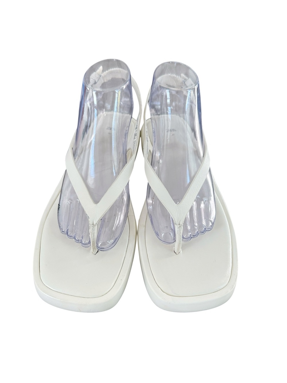 Zara Platform Thong Sandals Size 40 US 9 - Picture 2 of 9